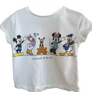 Zara Kids White Cartoon Character T-Shirt